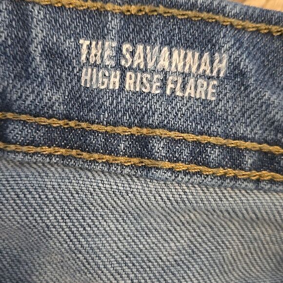 Kensie Savannah High Rise Flare Stretch Jeans - Picture 7 of 8
